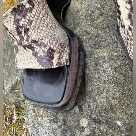 Reaction by Kennith Cole snakeskin Sunny Side Up wedge | 7 - Picture 8 of 13